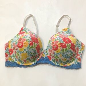 Adore Me Nare Floral Lace Contour Full Coverage Bra - 40DD
